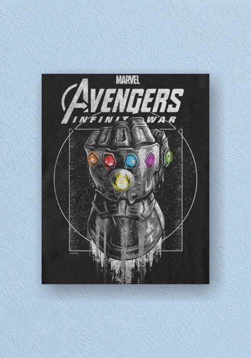 Avengers Infinity Gauntlet Minimalist Poster | Marvel Wall Art