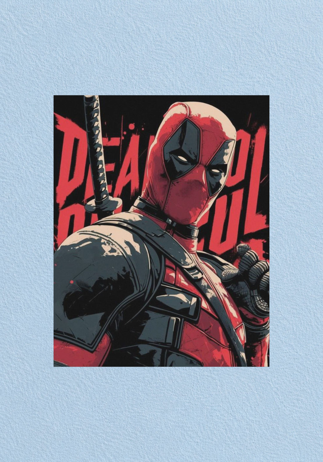 Deadpool Comic Title Poster | Marvel Wall Art
