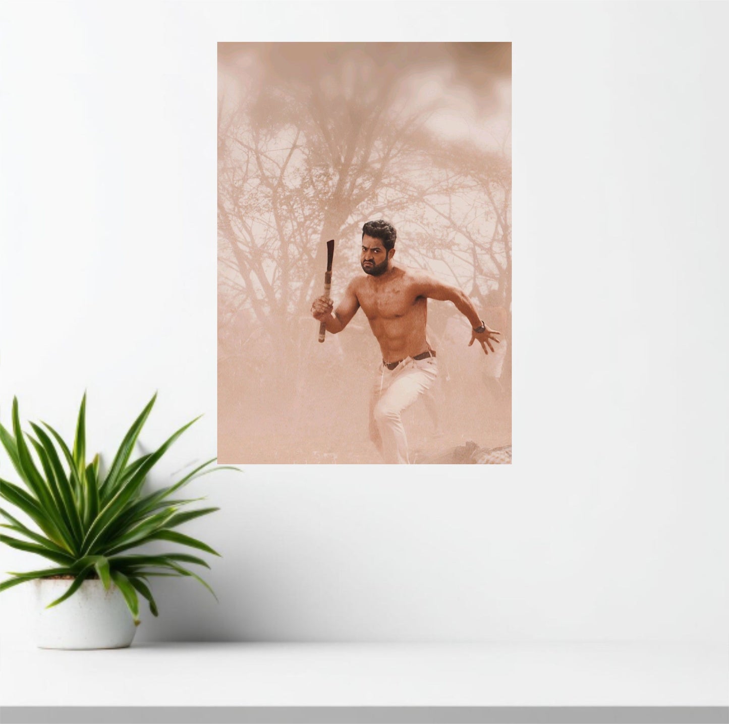 Jr NTR Veera Raghava Reddy Poster | RRR Telugu Movie Wall Art