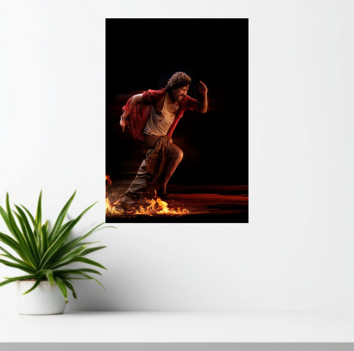 Nani Dasara Movie Poster | Telugu Mass Action Wall Art