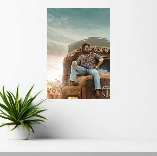 Pushpa Allu Arjun Poster | Telugu Blockbuster Wall Art India