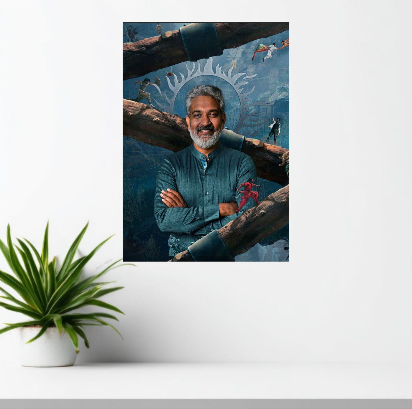 SS Rajamouli Filmography Poster | Indian Cinema Director Wall Art