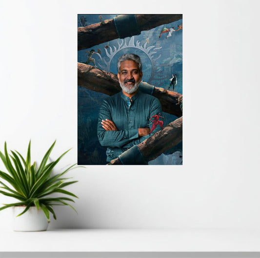 SS Rajamouli Filmography Poster | Indian Cinema Director Wall Art