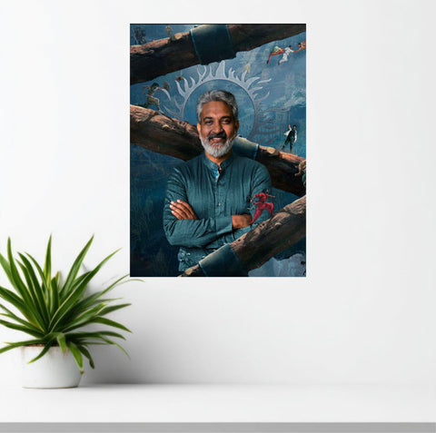 SS Rajamouli Filmography Poster | Indian Cinema Director Wall Art