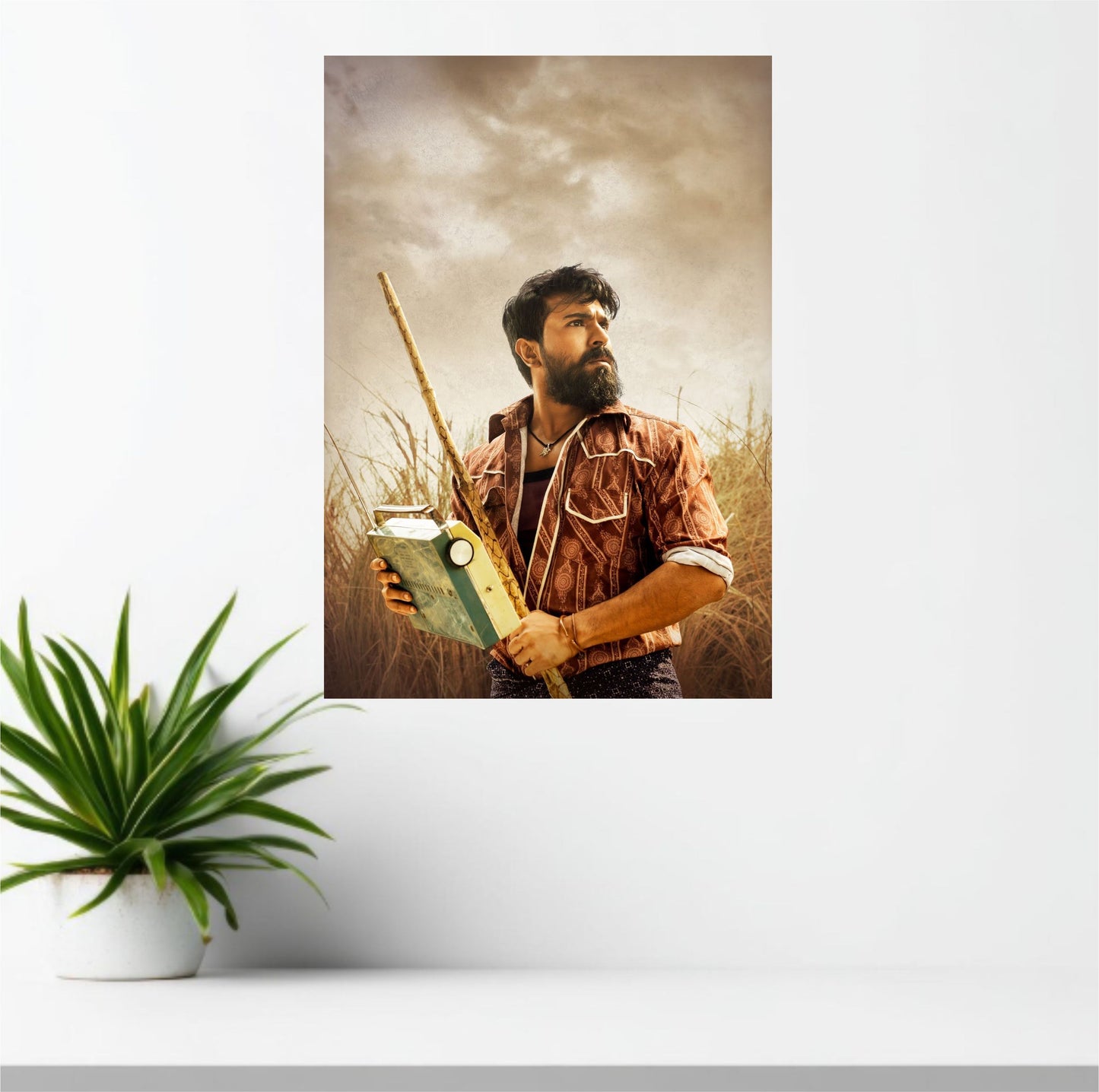 Rangasthalam Chitti Babu Ram Charan Poster | Telugu Masterpiece Wall Art