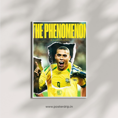 Ronaldo Nazário The Phenomenon DAZN Football Poster