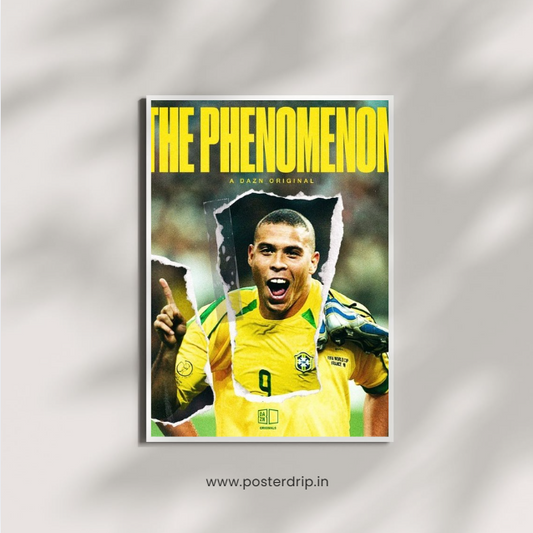 Ronaldo Nazário The Phenomenon DAZN Football Poster