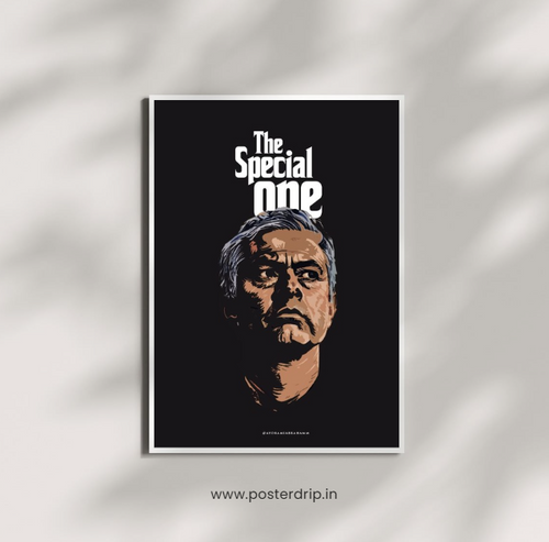 Jose Mourinho The Special One Dark Portrait Poster