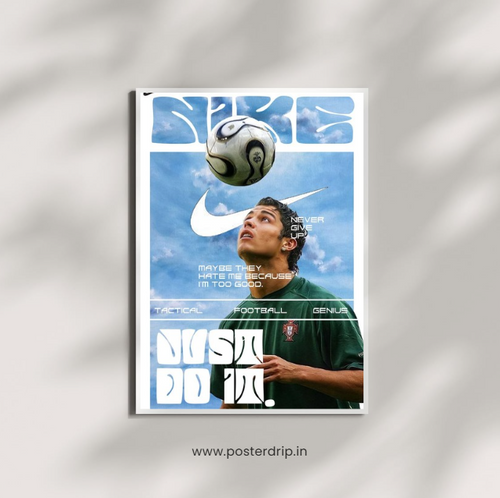 Cristiano Ronaldo Nike Just Do It Portugal Football Poster