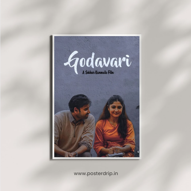 Godavari Sekhar Kammula Telugu Romance Minimal Movie Poster