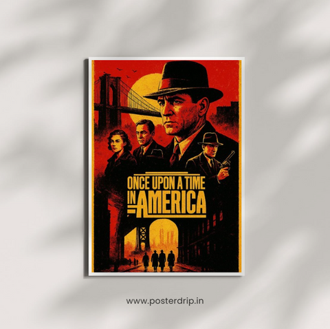 Once Upon a Time in America Classic Gangster Movie Poster