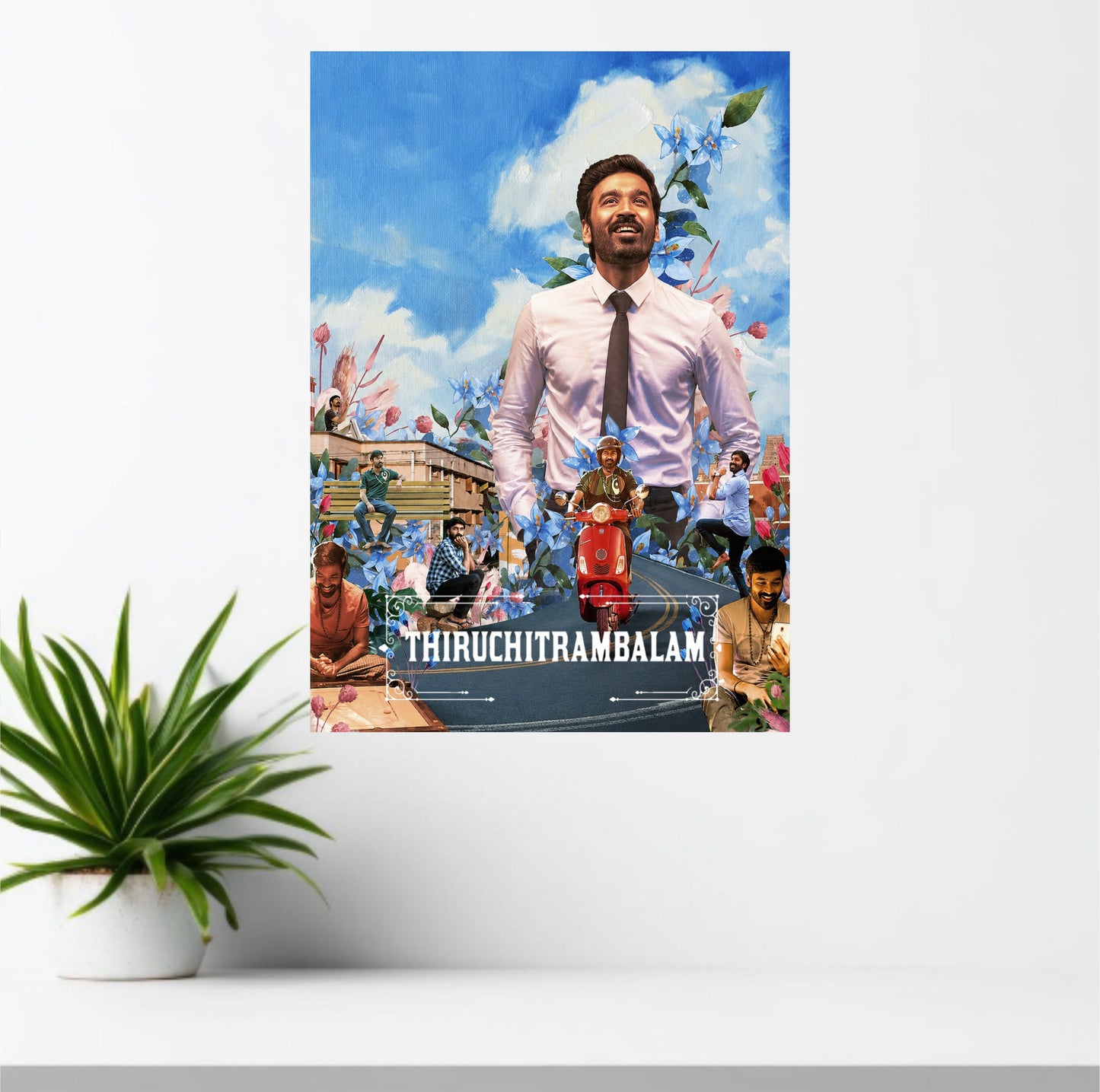 Thiruchitrambalam Movie Poster | Dhanush Tamil Romance Wall Art