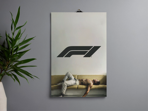F1 Formula 1 - Bard Pitt Couch Minimalist Poster