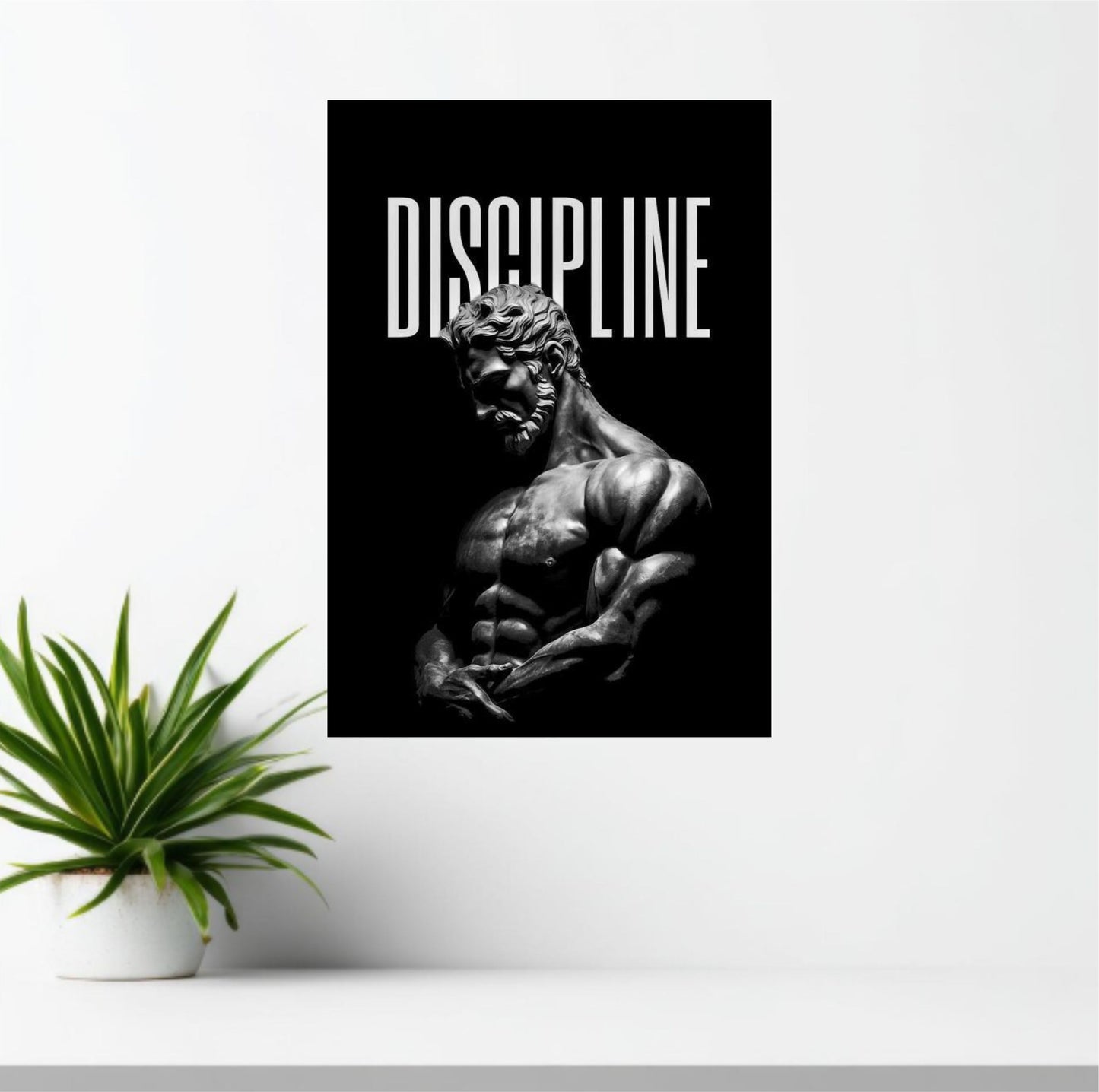 Discipline Motivational Poster | Gym & Hustle Wall Art India