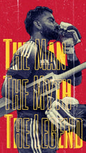 Virat Kohli Man Myth Legend vintage red cricket poster India – PosterDrip