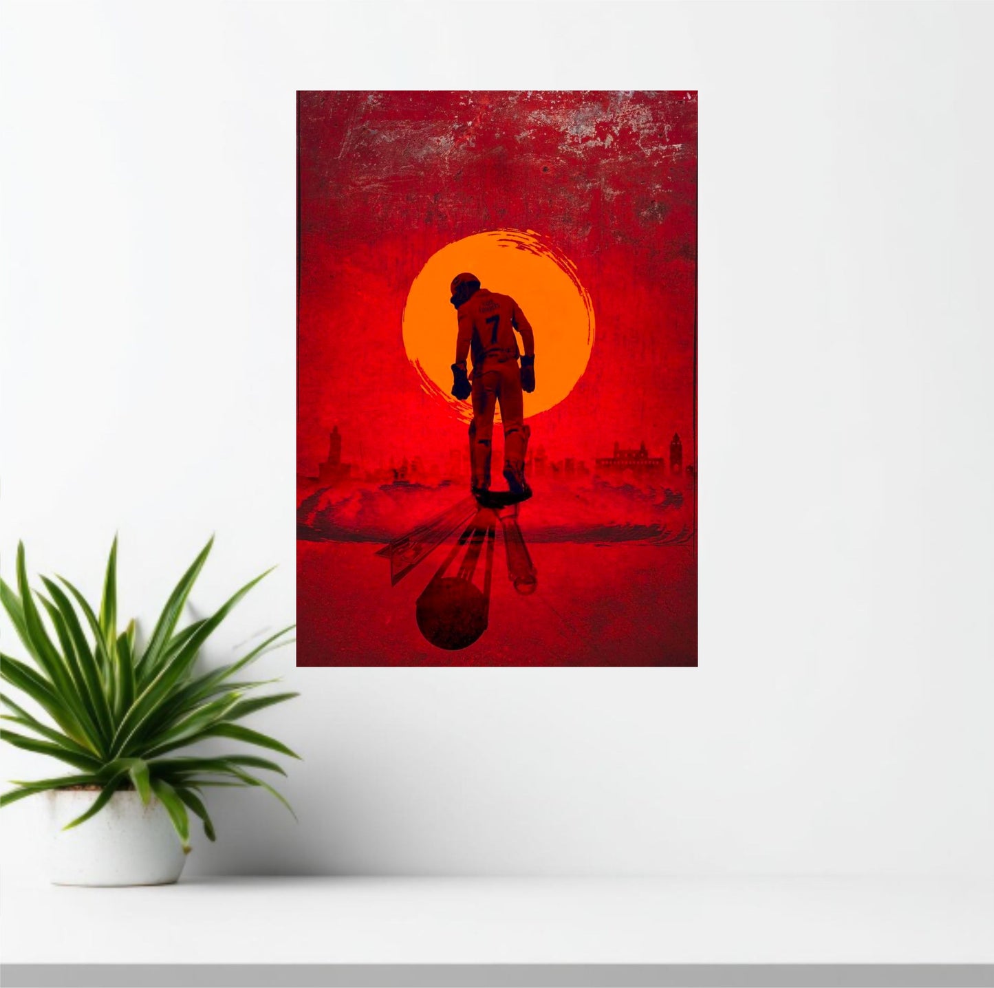 MS Dhoni OG Poster | Captain Cool Cricket Legend Wall Art