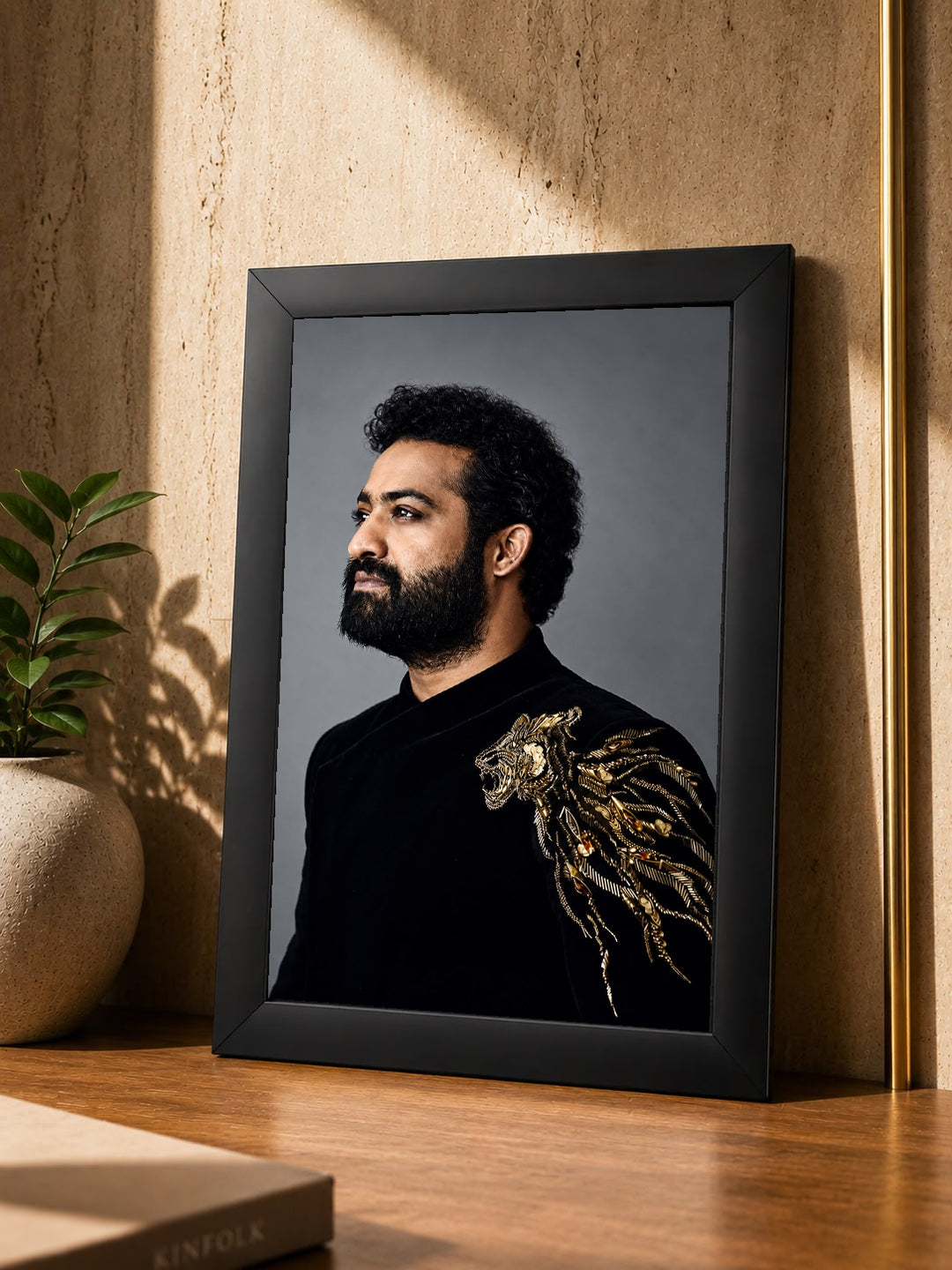 Jr. NTR – Royal Lion Brooch Portrait
